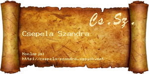 Csepela Szandra névjegykártya